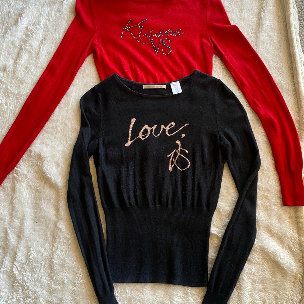 Victoria's Secret Bold Red Knit Top
